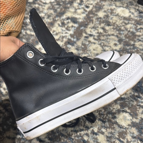 Black High-Top Sneakers - Picture 4 of 6